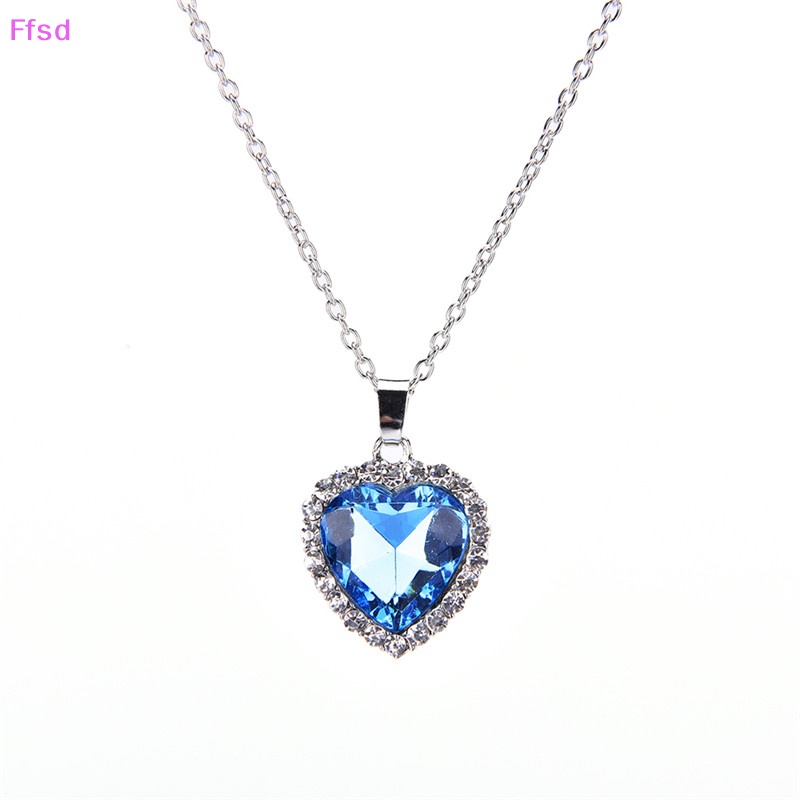 Vòng cổ Mặt Hình Trái Tim Đính Đá Pha Lê Thời Trang Cho Nữ