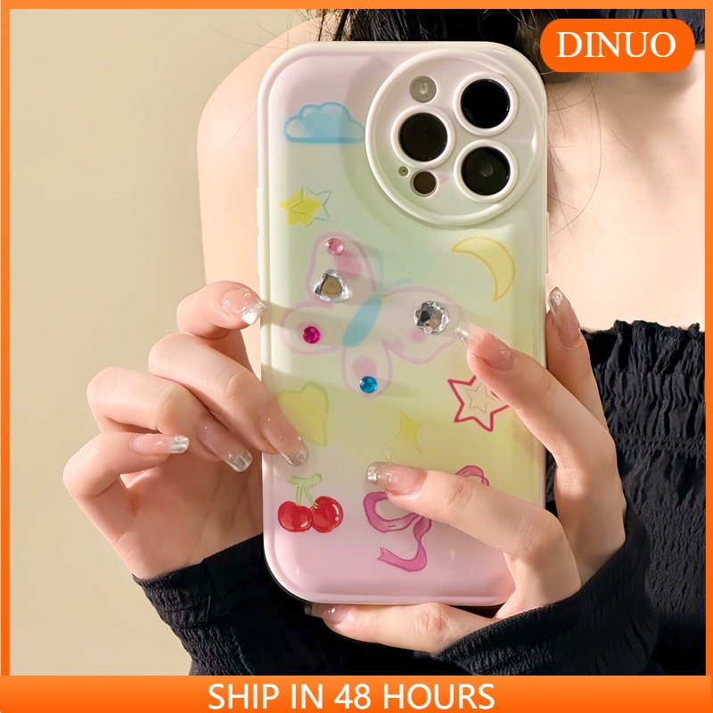 Ốp Điện Thoại Đệm Khí In Hình Bướm Cho iphone15 / 14promax / 13 / 12 / 11 / XR / XS / X / XSMAX / 7 / 8PLUS