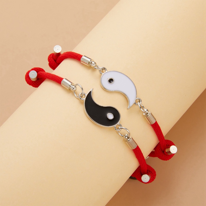 Ygt Set 2 Vòng Tay Nam Châm Hình Trái Tim Cho Cặp Đôi