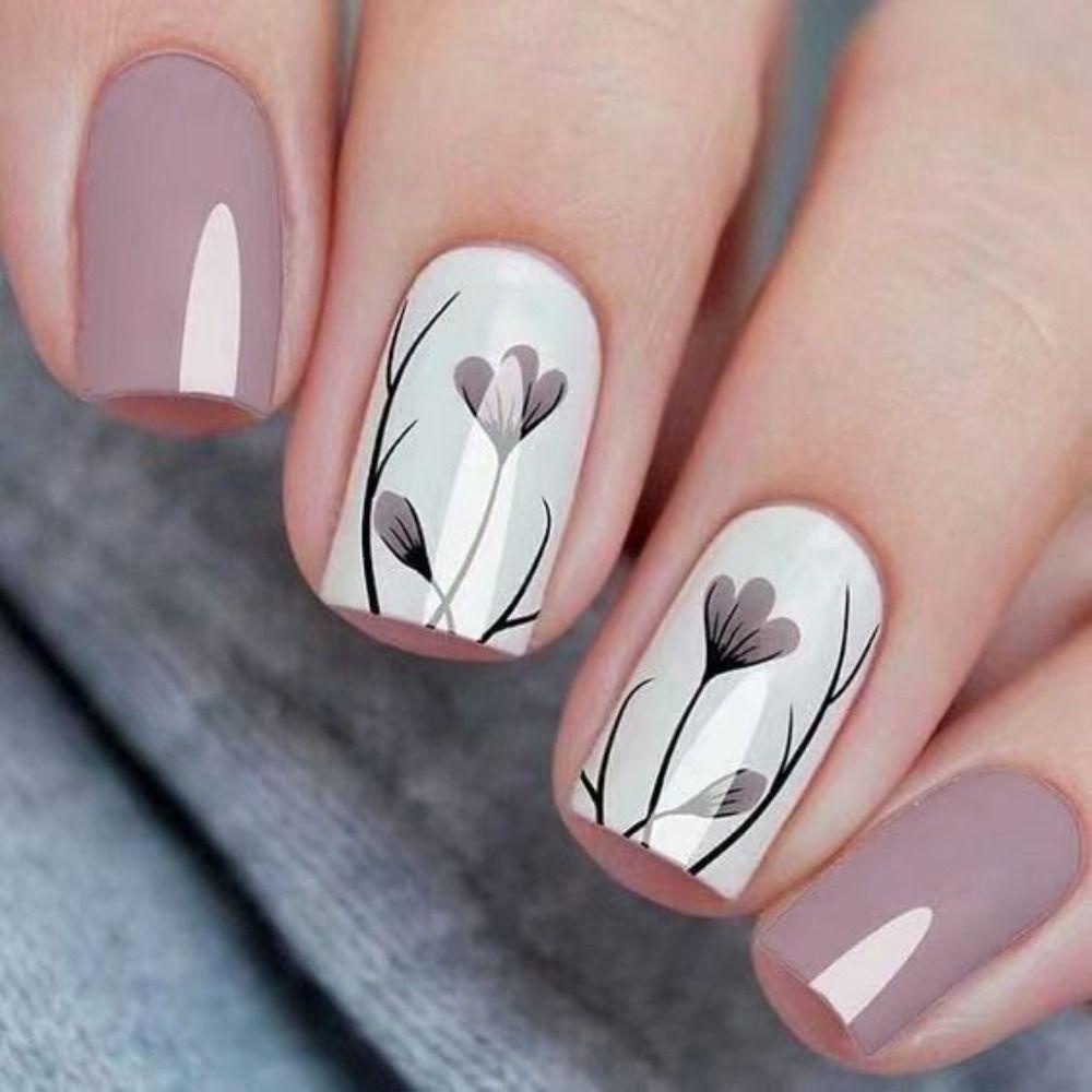 LAY Bộ Móng Tay Giả Đầu Vuông Dài Vừa Che Phủ Toàn Diện Phong Cách Pháp Thời Trang Cho Nữ
