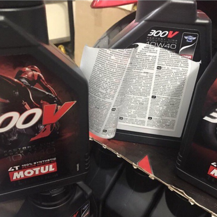 Mua Lẻ Giá Sỉ Nhớt Motul 300V 10w40 Tem 3 Lớp - Cam Kết Chính Hãng