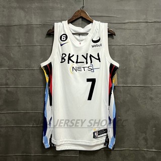 2022-23 nam mới chính hãng nba brooklyn nets city edition trắng #7 áo đấu kevin durant