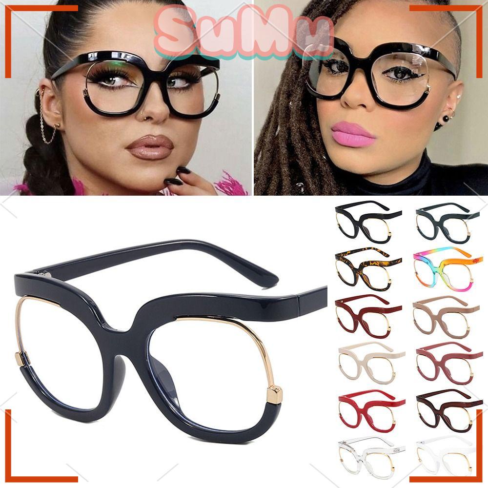 SUMU Mắt Kính Gọng Tròn Chống Ánh Sáng Xanh Thời Trang Đường Phố