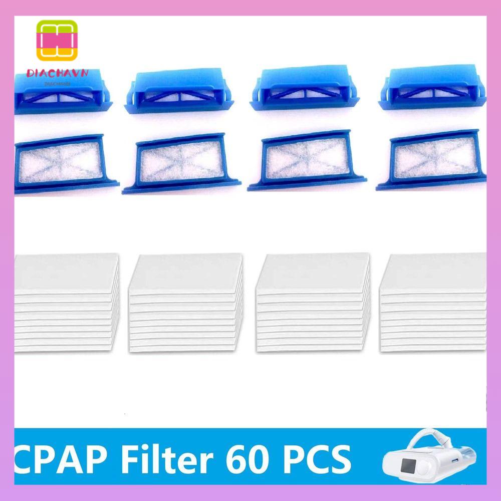 DIACHAVN Set 60 Tấm Lọc CPAP Siêu Mịn Có Thể Tái Sử Dụng Cho Máy DreamStation
