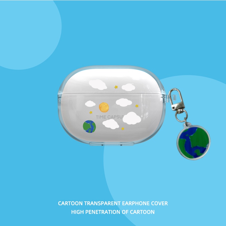 Vỏ Bảo Vệ Hộp Sạc Tai Nghe Bluetooth Không Dây RedMi Buds4 pro Bằng TPU Mềm Trong Suốt Họa Tiết Hoạt Hình Dễ Thương