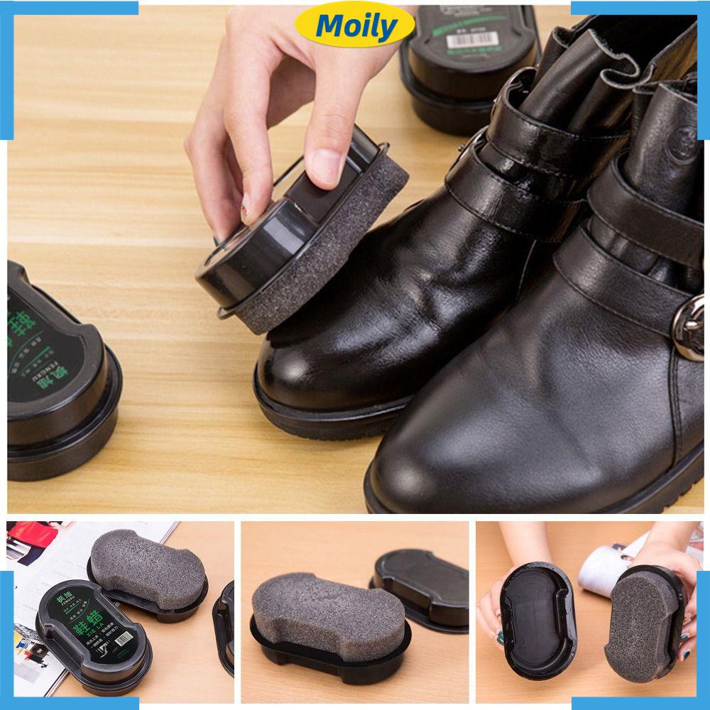 MOILYVN Bộ 3 Miếng Xốp Đánh Bóng Giày Da Đa Năng
