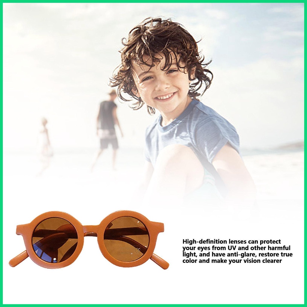 Kính Chống Nắng UV Gọng Dày Tích Hợp Vòng Cung Thiết Kế Thời Trang Chống Tia UV Cho Bé jiwvn Jwvn