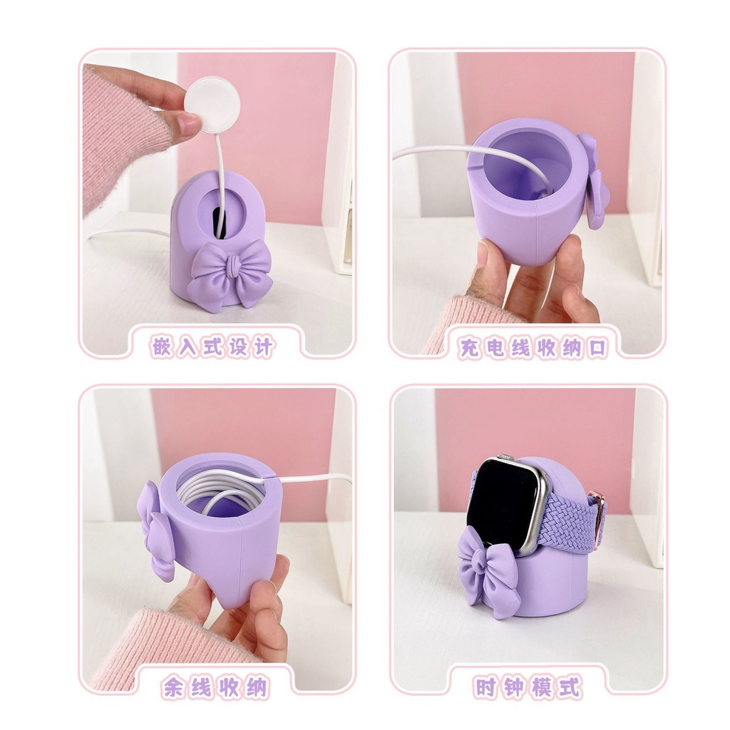 Đế Sạc Bằng Silicon Hình Trái Tim Cho Đồng Hồ Thông Minh Apple IWatch