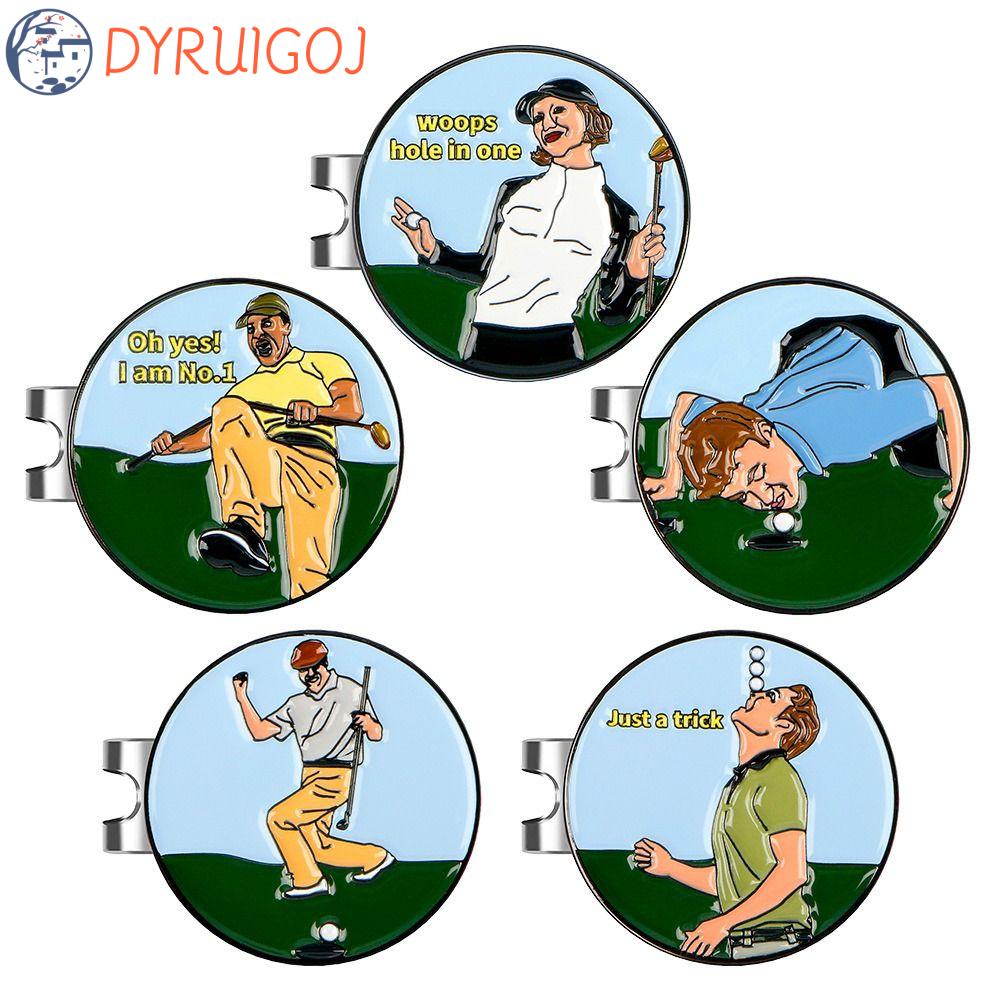 DYRUIDOJ Kẹp Kim Loại Đánh Dấu Vị Trí Nón Chơi Golf Cho Nam Nữ