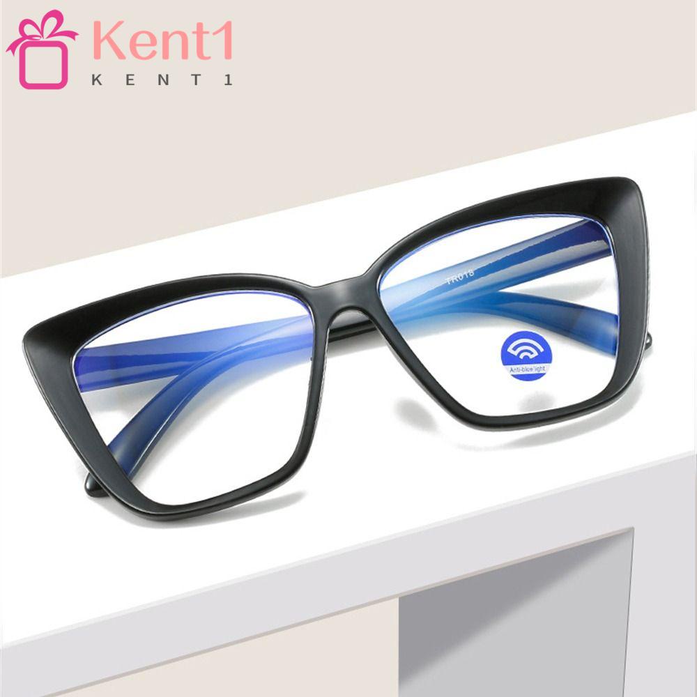 KENT1 Kính Chống Tia UV Gọng Lớn Bằng PC Siêu Nhẹ Màu Xanh Dương Thời Trang Cho Nam