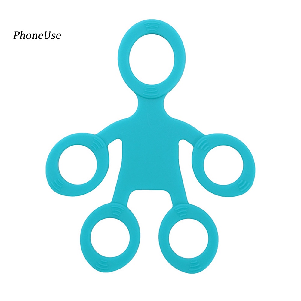 Vòng Tập Lực Tay 5 Ngón Bằng Silicone PU