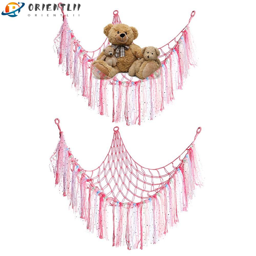 ORIENTLII Võng Đồ chơi nhồi bông Màu Tím Treo Góc Phòng Ngủ Cho Bé