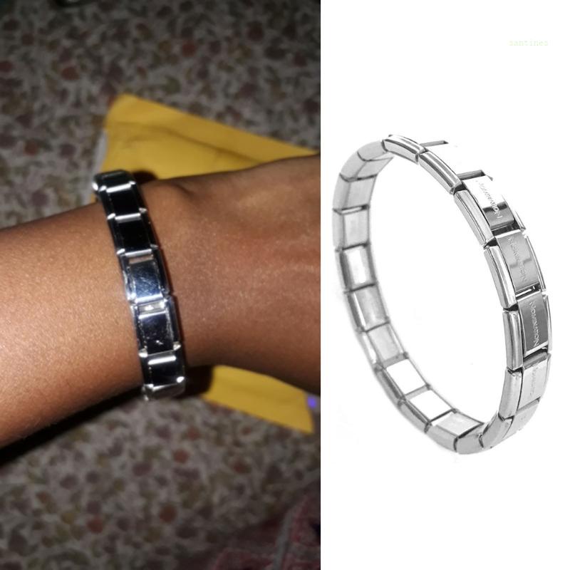 Vòng Đeo Tay Bằng Thép Không Gỉ Phong Cách Ý Cho Nữ