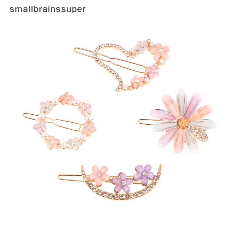 Kẹp Tóc Nhỏ Hình Hoa Mặt Trăng Đính Đá Cho Nữ SBS