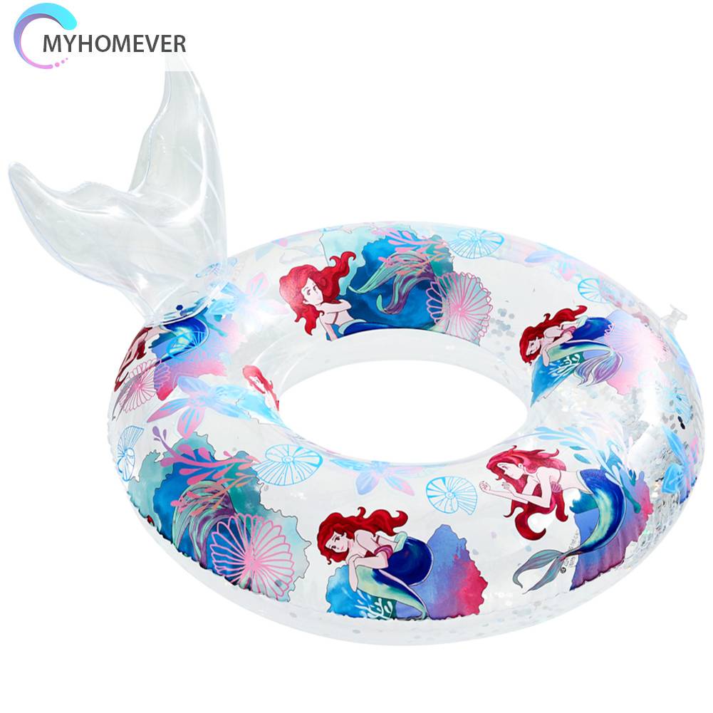 Phao Cứu Sinh PVC Đính Kim Sa Lấp Lánh Di Động Tiện Dụng Cho Bé