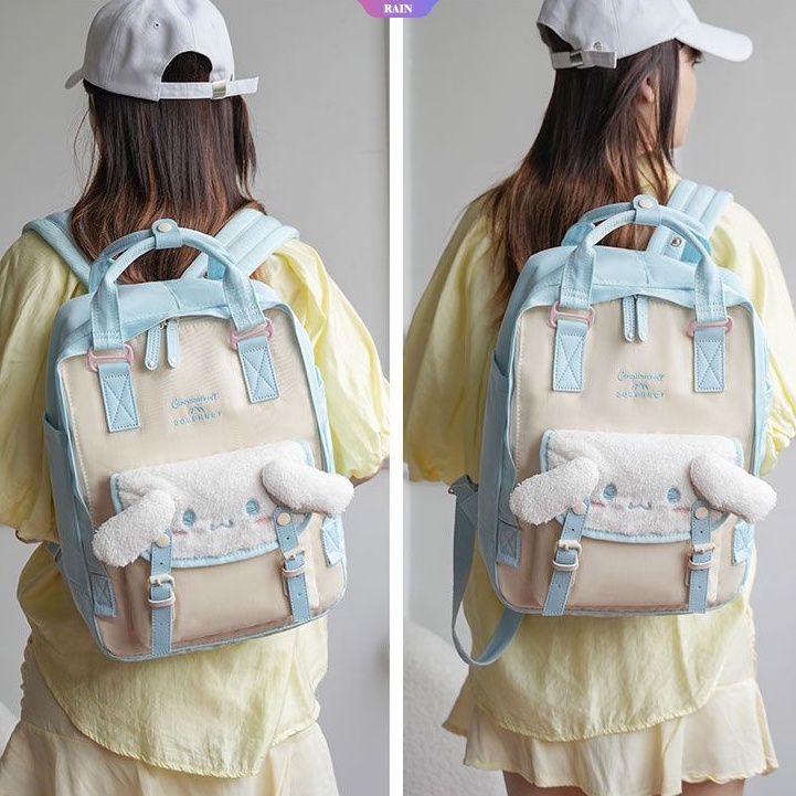 Ba Lô Đi Học / Du Lịch Chống Thấm Nước Phong Cách Hoạt Hình Sanrio Cinnamoroll Dễ Thương Thời Trang Đa Năng Dành Cho Bé Gái [RAIN]