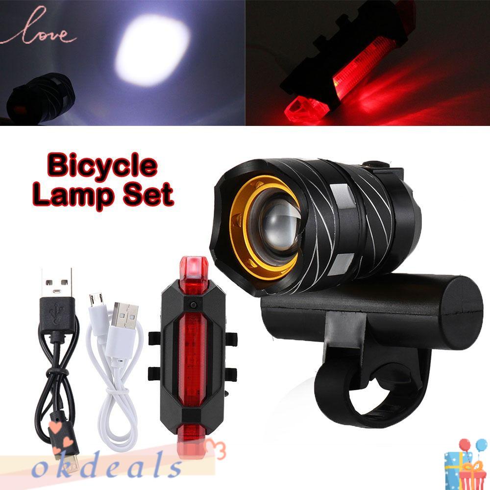 OKDEALS Đèn Pin Chống Thấm Nước Cho Xe Đạp