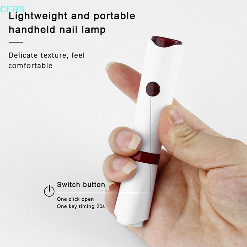 Máy Hong Khô Sơn Móng Tay Nhanh Chóng Mini Cầm Tay Có Đèn LED UV RS