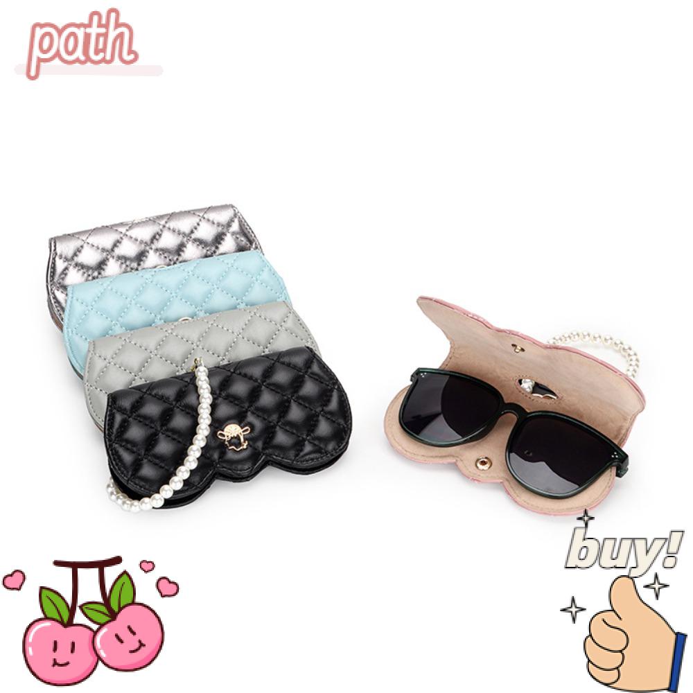 PATH Hộp Đựng Mắt Kính Họa Tiết Gợn Sóng Siêu Dễ Thương Kèm Nút Cài Siêu Nhẹ Cho Nữ