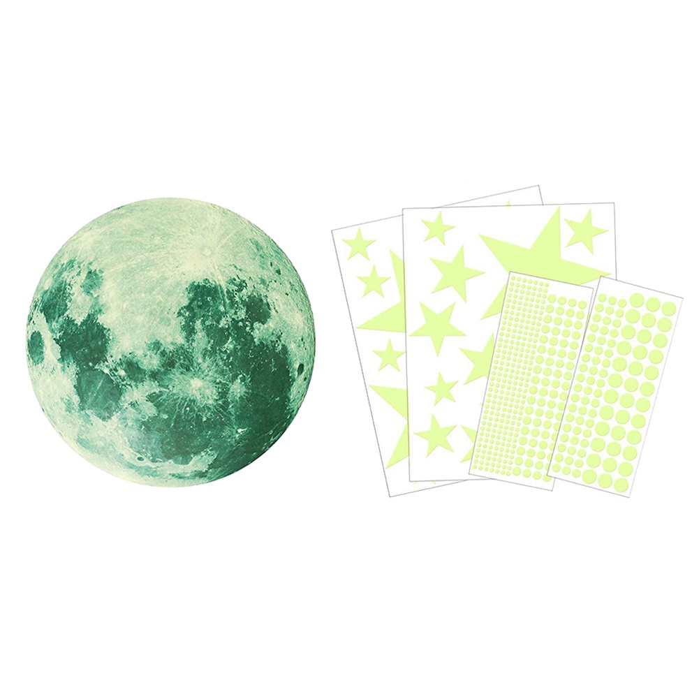 Hộp 435 Miếng Dán Tường Trang Trí Hình Ngôi Sao Dạ Quang