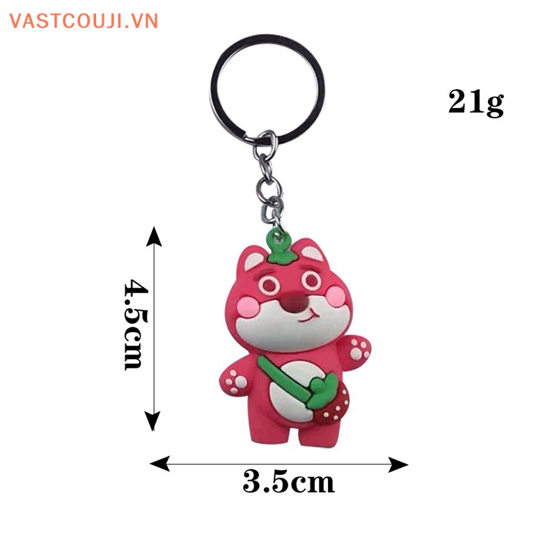 Móc Khóa Hình Gấu 3D Dễ Thương