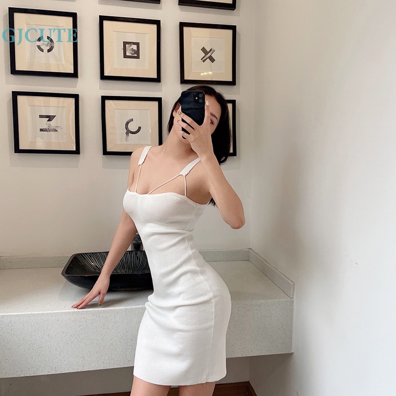 Đầm Ôm Dáng Mini Trơn Màu Gợi Cảm Dành Cho Nữ