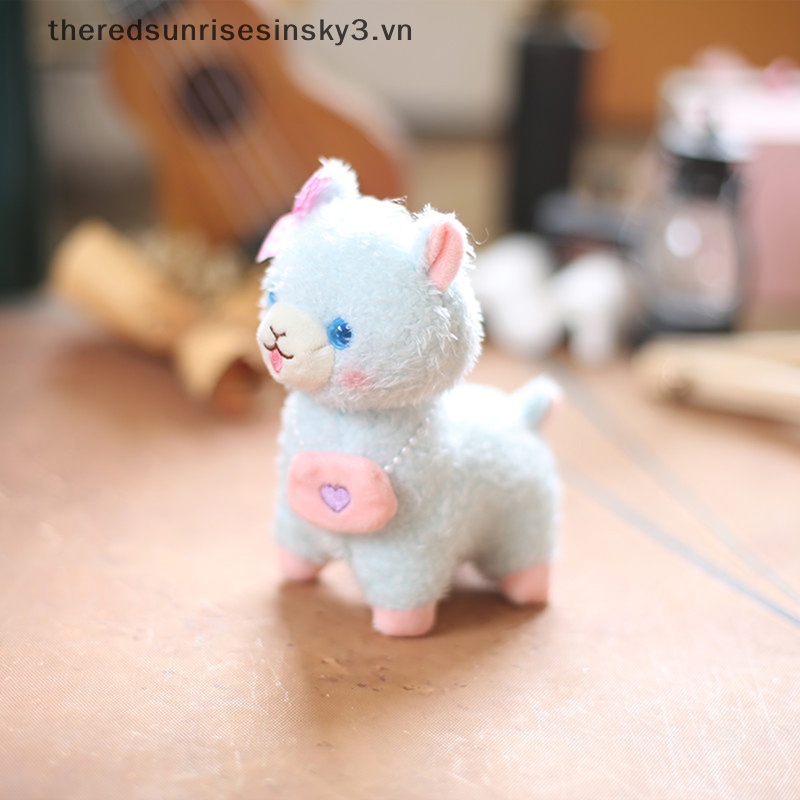 Móc Chìa Khóa Hình Chú Cừu Nhồi Bông Mềm Mại Dễ Thương