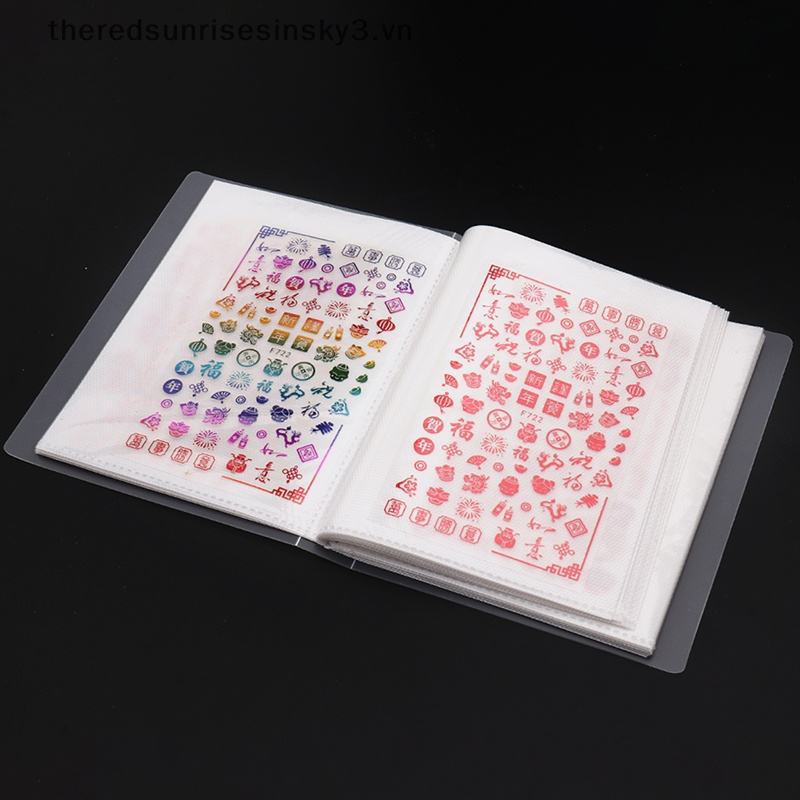 Album Đựng Phụ Kiện Làm Móng Nghệ Thuật Trong Suốt 40 / 80 / 84 Ngăn