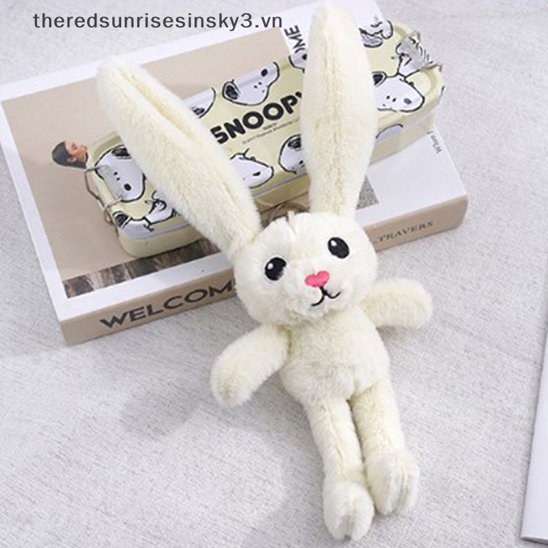 1 Thú Nhồi Bông Hình Thỏ Có Móc Khóa Kéo Thời Trang