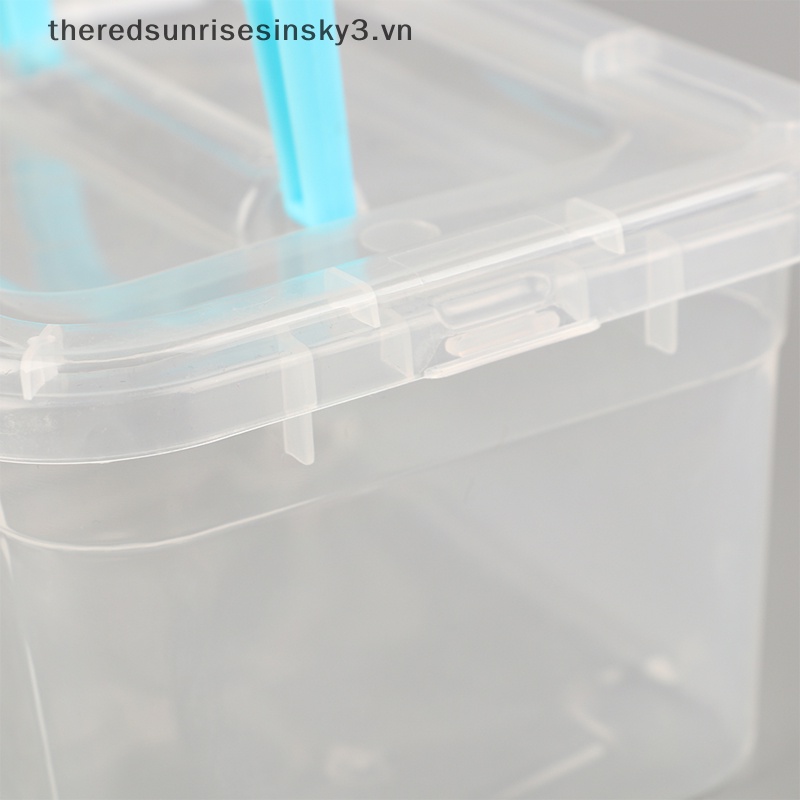 Hộp Đựng Trang Sức Bằng Nhựa Hình Vuông Nhỏ Trong Suốt Thời Trang