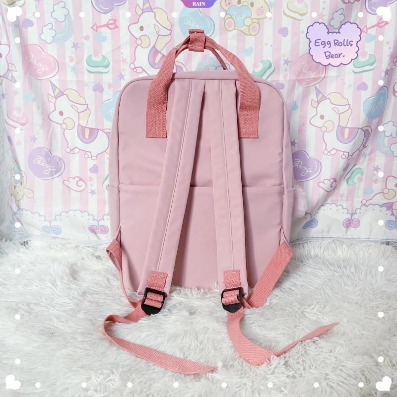 Ba Lô Nylon Sức Chứa Lớn Thêu Họa Tiết Hoạt Hình Sanrio Cinnamoroll My Melody Kuromi Dễ Thương Phong Cách Nhật Bản Cho Nữ [RAIN]