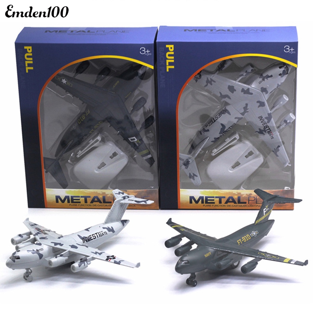 Mô Hình Máy Bay Diecast C17 Có Đèn Và Nhạc