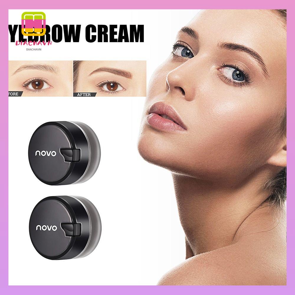 DIACHAVN Gel Kẻ Mắt / Lông Mày 3D Lâu Trôi Kèm Cọ Trang Điểm Tiện Dụng Cho Nữ