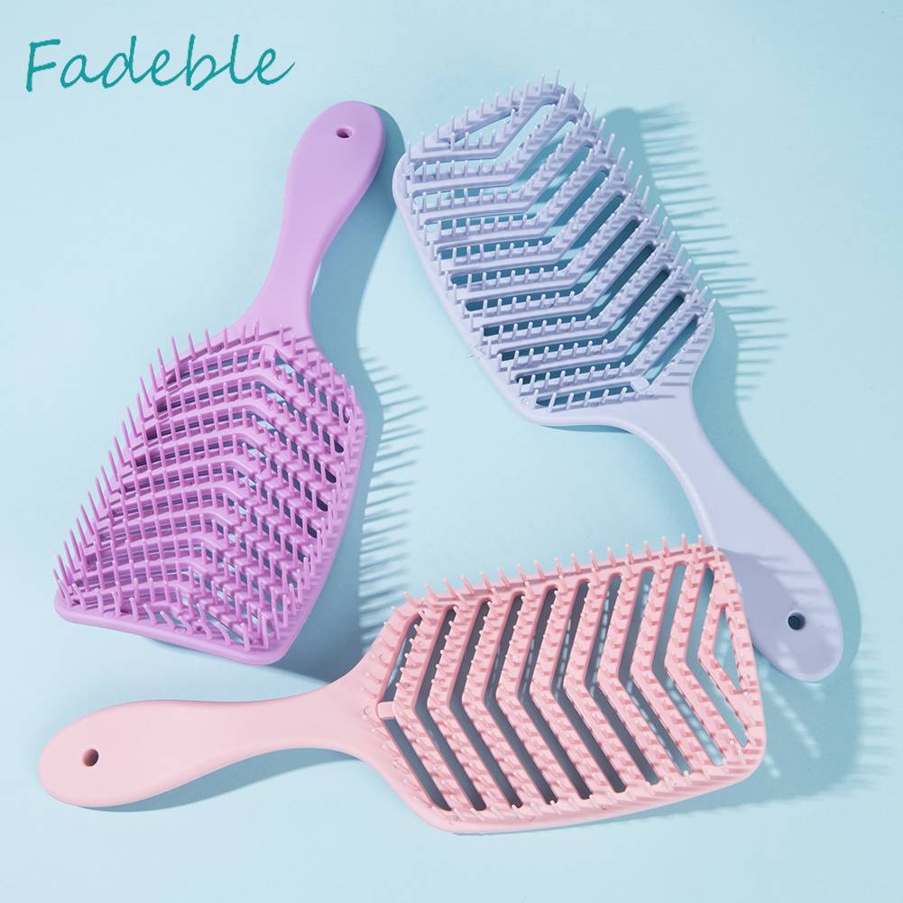 Lược Chải Tóc Hình Chữ V Chống Mòn Thiết Kế Rỗng Chuyên Dụng Cho Salon