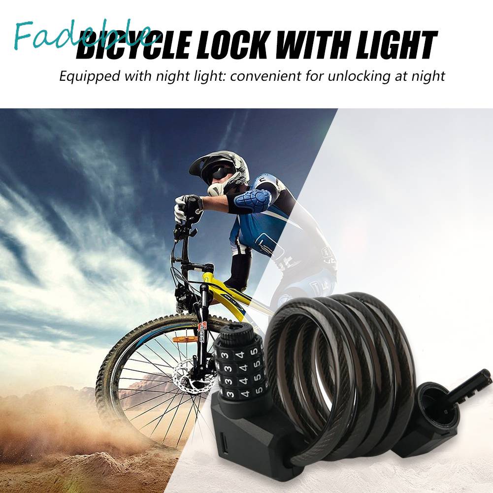 Dây Xích Khóa Xe Đạp / Xe Máy / Thuyền Kayak Có Mật Khẩu 1.2M