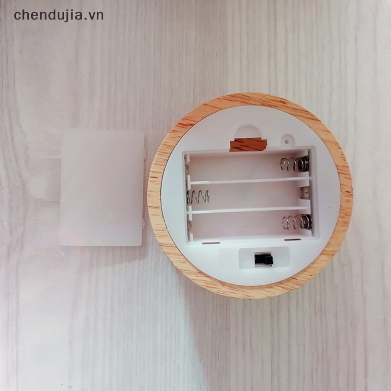 Đế Đèn LED Tròn 8cm 3D Bằng Nhựa Resin Pha Lê Dùng Trang Trí