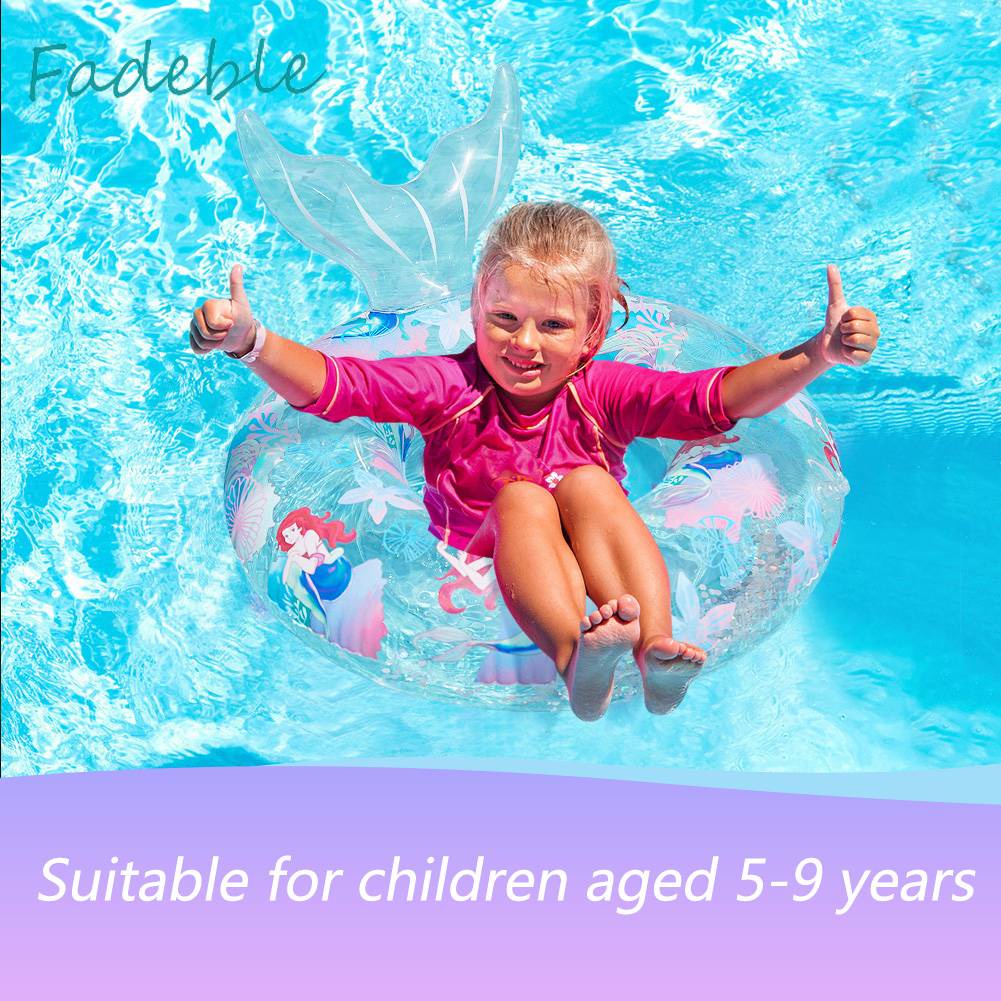 Phao Cứu Sinh PVC Đính Kim Sa Lấp Lánh Di Động Tiện Dụng Cho Bé