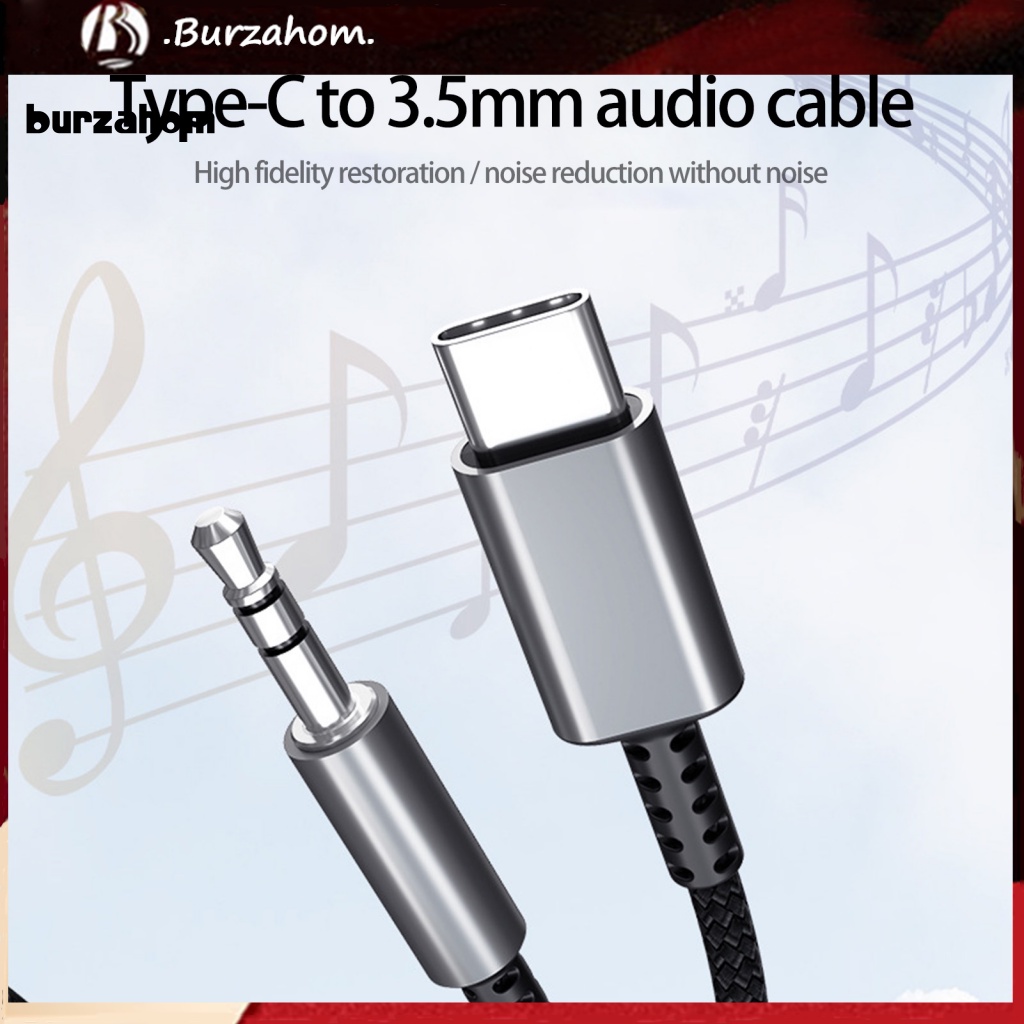 Dây Cáp Âm Thanh Bện Dây Đầu Cắm Loại C 35mm Cho Điện Thoại