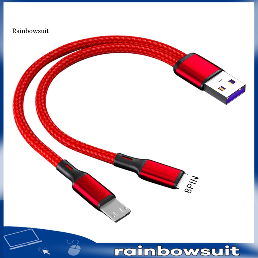 Dây Cáp Sạc USB Bện Nylon 5A 02m Cho Android / Type-C / iOS