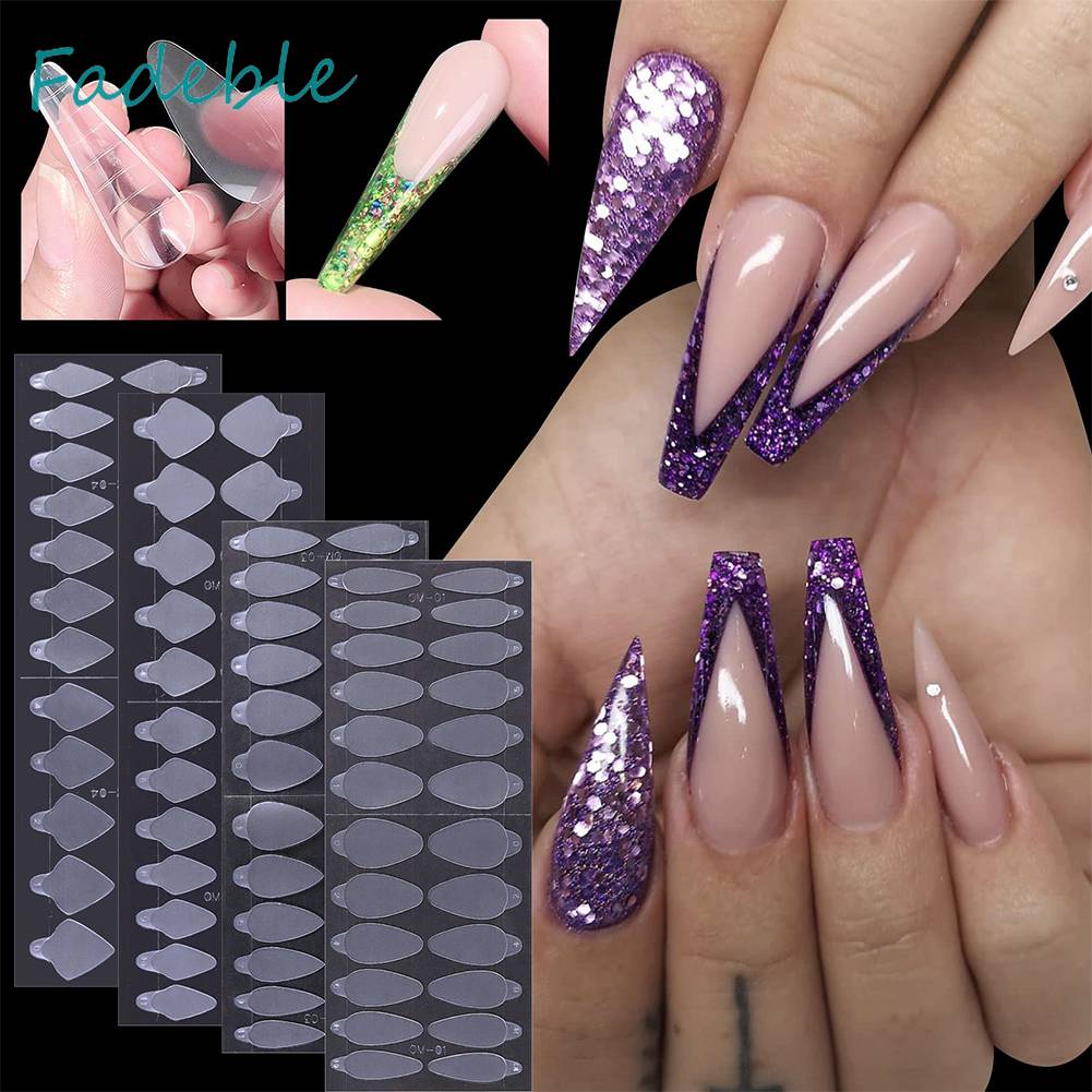 Set 24 Khuôn Dán Trang Trí Móng Tay Chuyên Dụng Cho Salon