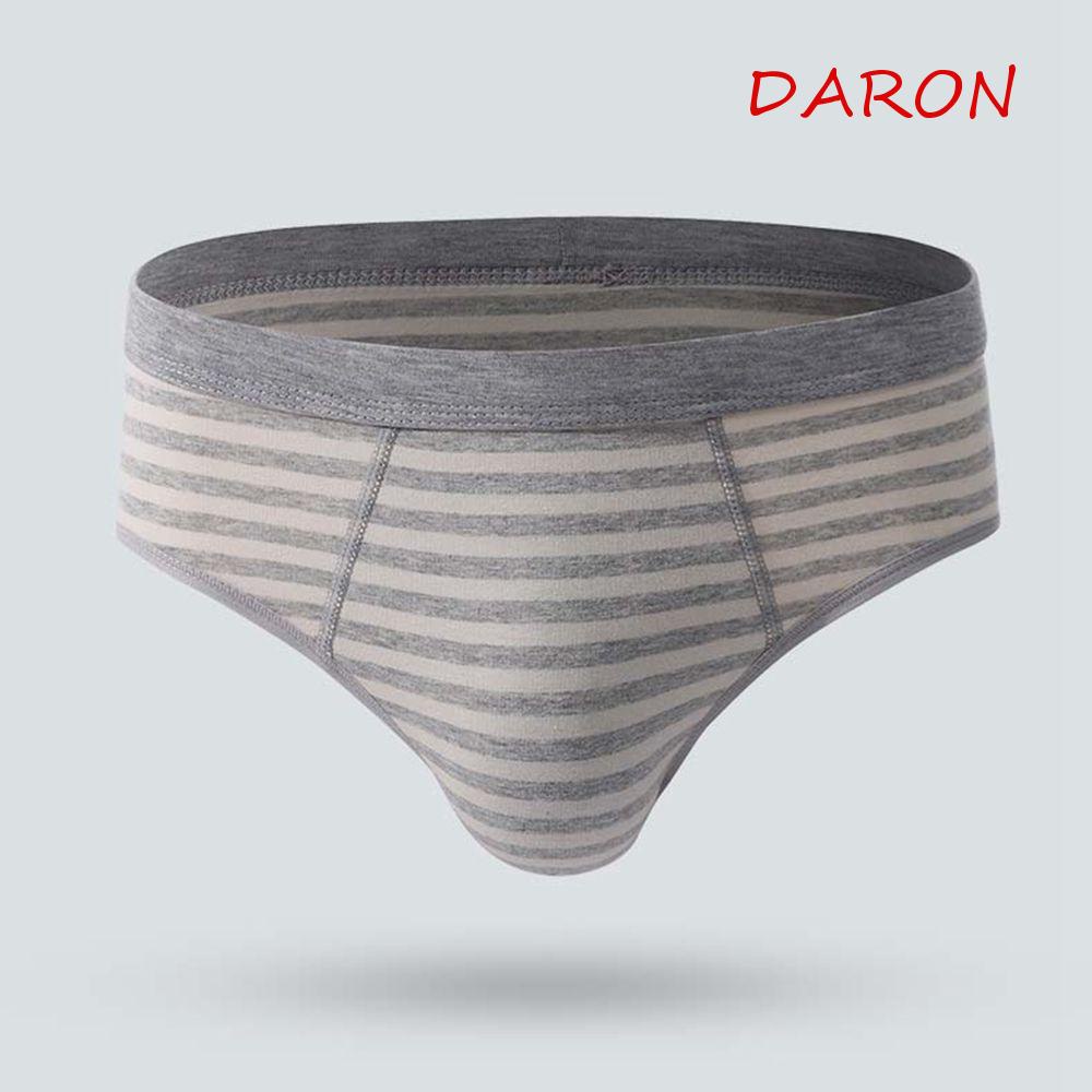 DARON Quần Lót Cotton Lưng Vừa Thoáng Khí Phong Cách Hàn Quốc Cho Nam