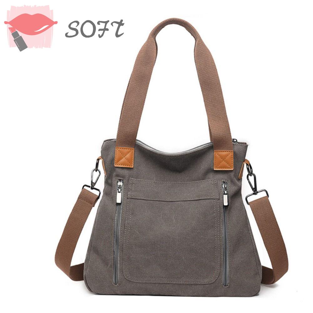 SOFTNESS Túi vải Sức Chứa Lớn Thời Trang Cho Nữ