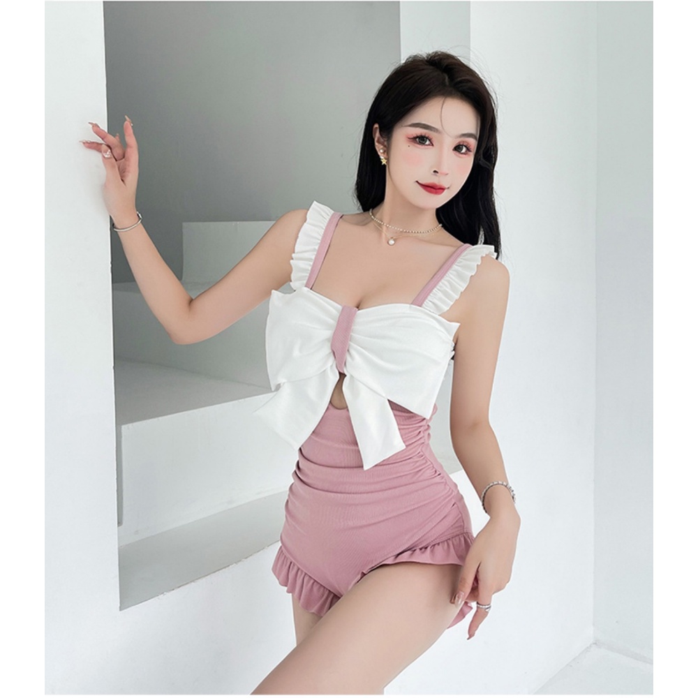 Đồ Bơi Một Mảnh Thời Trang Mùa Hè Phong Cách Retro Ngọt Ngào Dành Cho Nữ