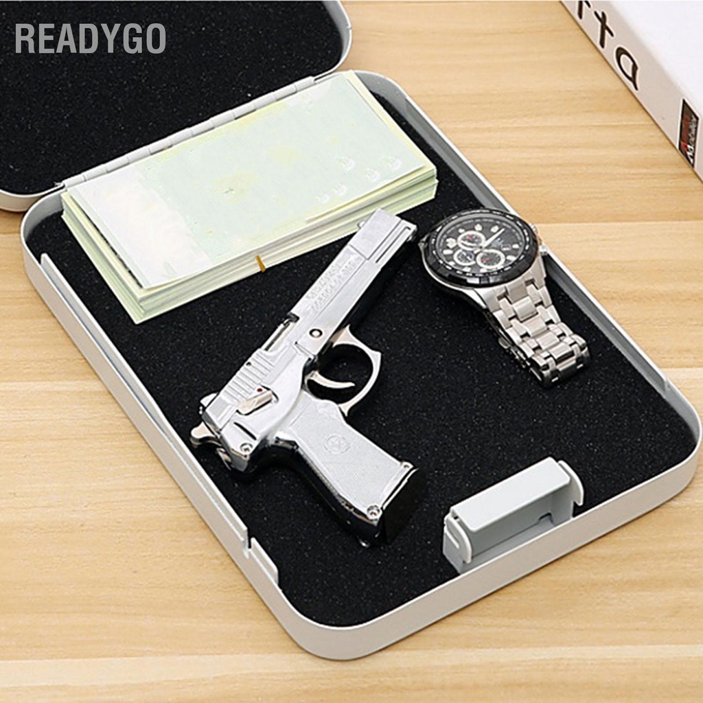 ReadyGo Hộp an toàn ô tô di động Dung lượng lớn Ngăn chặn trộm trang sức khóa tiền mặt bằng mật khẩu