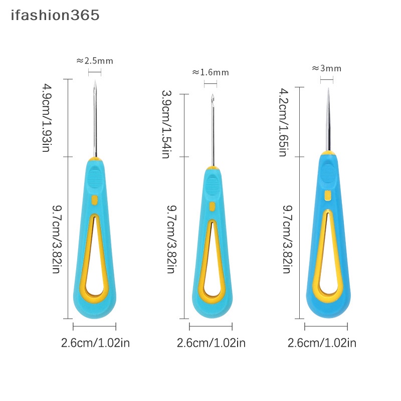 [ifashion365] Dụng Cụ Đục Lỗ Dạng Cong Và Thẳng Dùng Để Sửa Chữa Giày Da Thủ Công DIY Awl VN