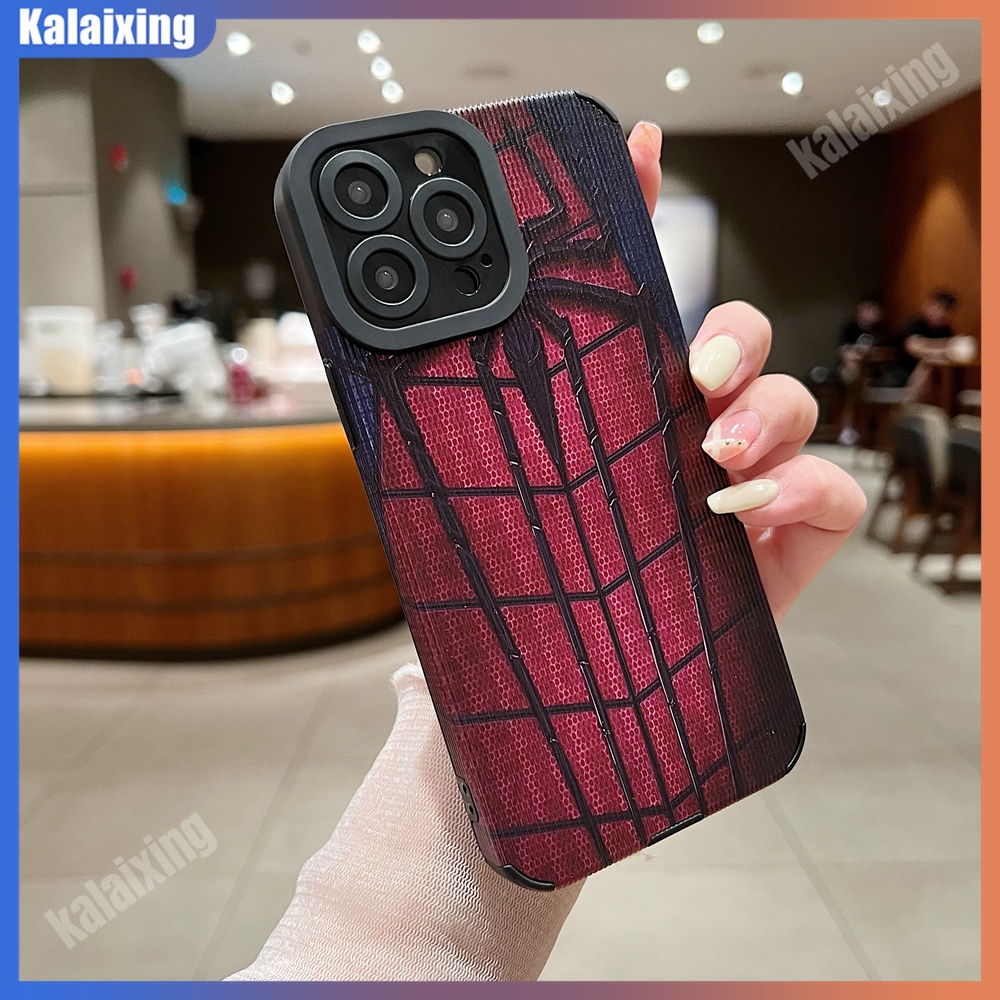Ốp Điện Thoại Da Mềm In Hình Spiderman Cho iPhone 14 Plus 13 Pro Max 12 Pro Max 11 Xs Max XR 7 8 Plus