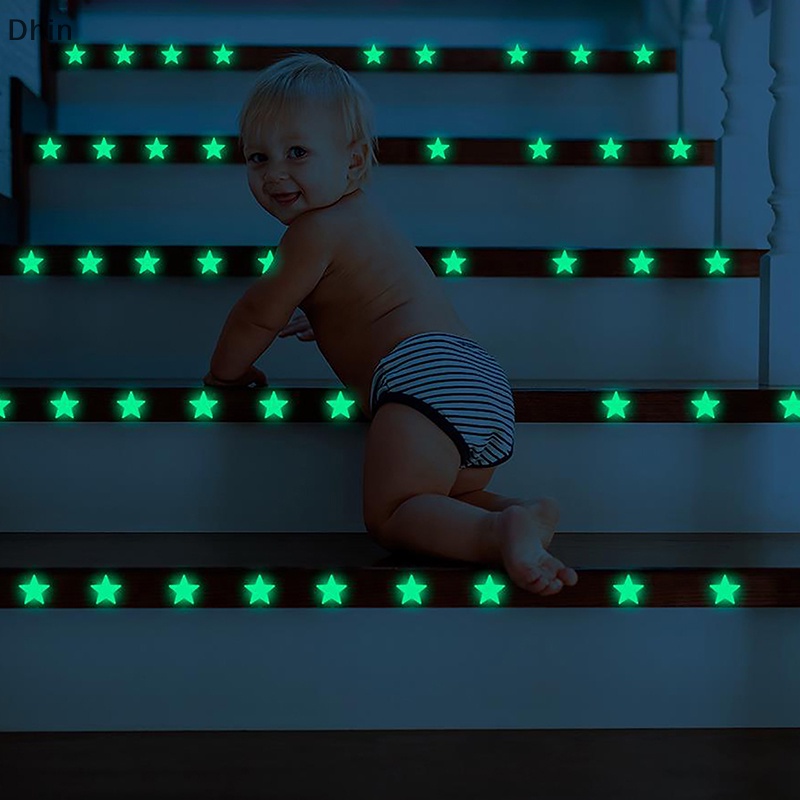 Bộ 8-126 Miếng Dán Tường Trang Trí Hình Ngôi Sao Dạ Quang DIY