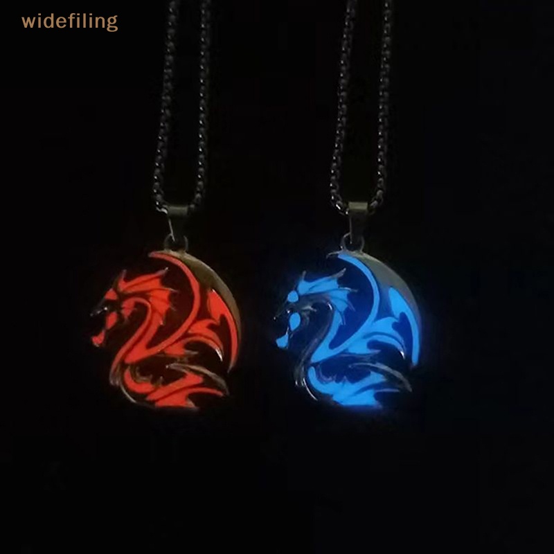 Vòng cổ Thép Titan Mặt Hình Rồng Phát Sáng Trong Đêm