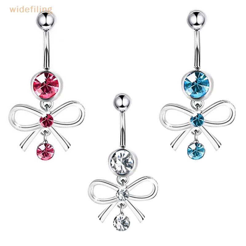 Khuyên Rốn Hình Nơ Đính Đá Thời Trang Cho Nữ