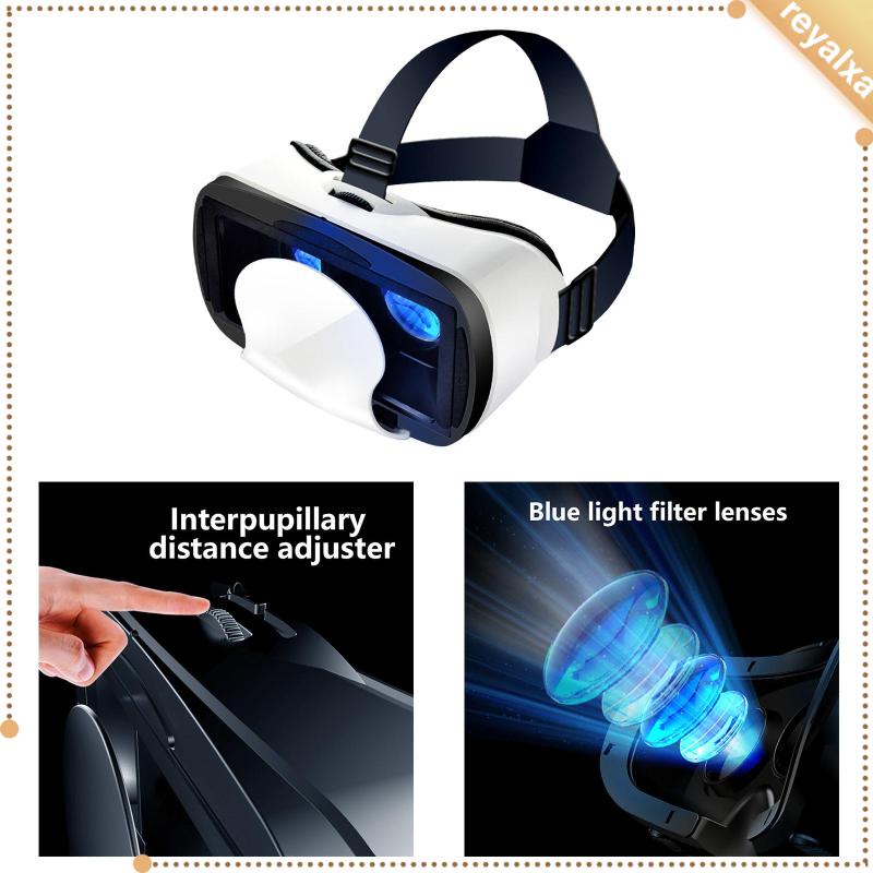 Kính Thực Tế Ảo 3D Rộng 5-7inch Hỗ Trợ Chơi Game Cho Người Lớn Và Trẻ Em